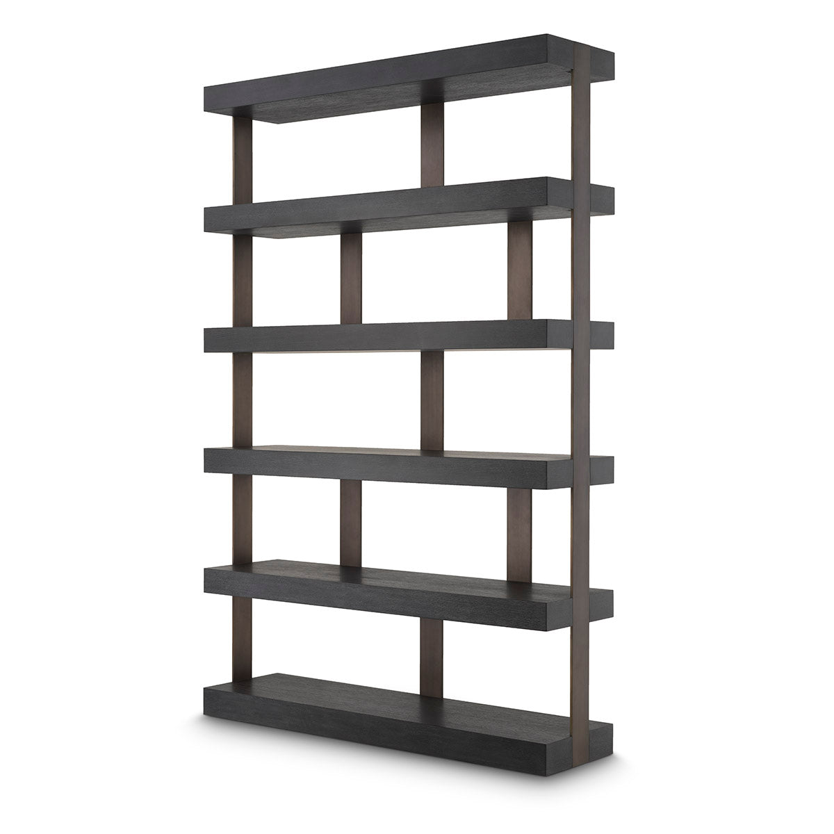 Bronze 5 Shelf Bookcase Dalmar | Eichholtzmh.com