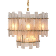 Frosted Hand-Blown Glass Chandelier Caprera | Eichholtzmh.com 