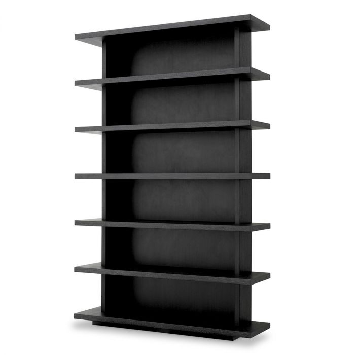 Cabinet Malibu charcoal grey oak veneer