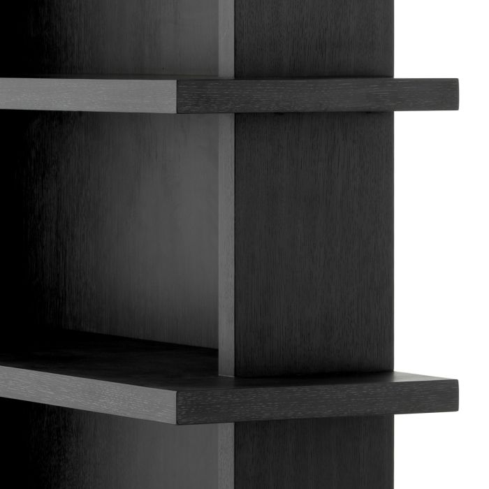 Cabinet Malibu charcoal grey oak veneer