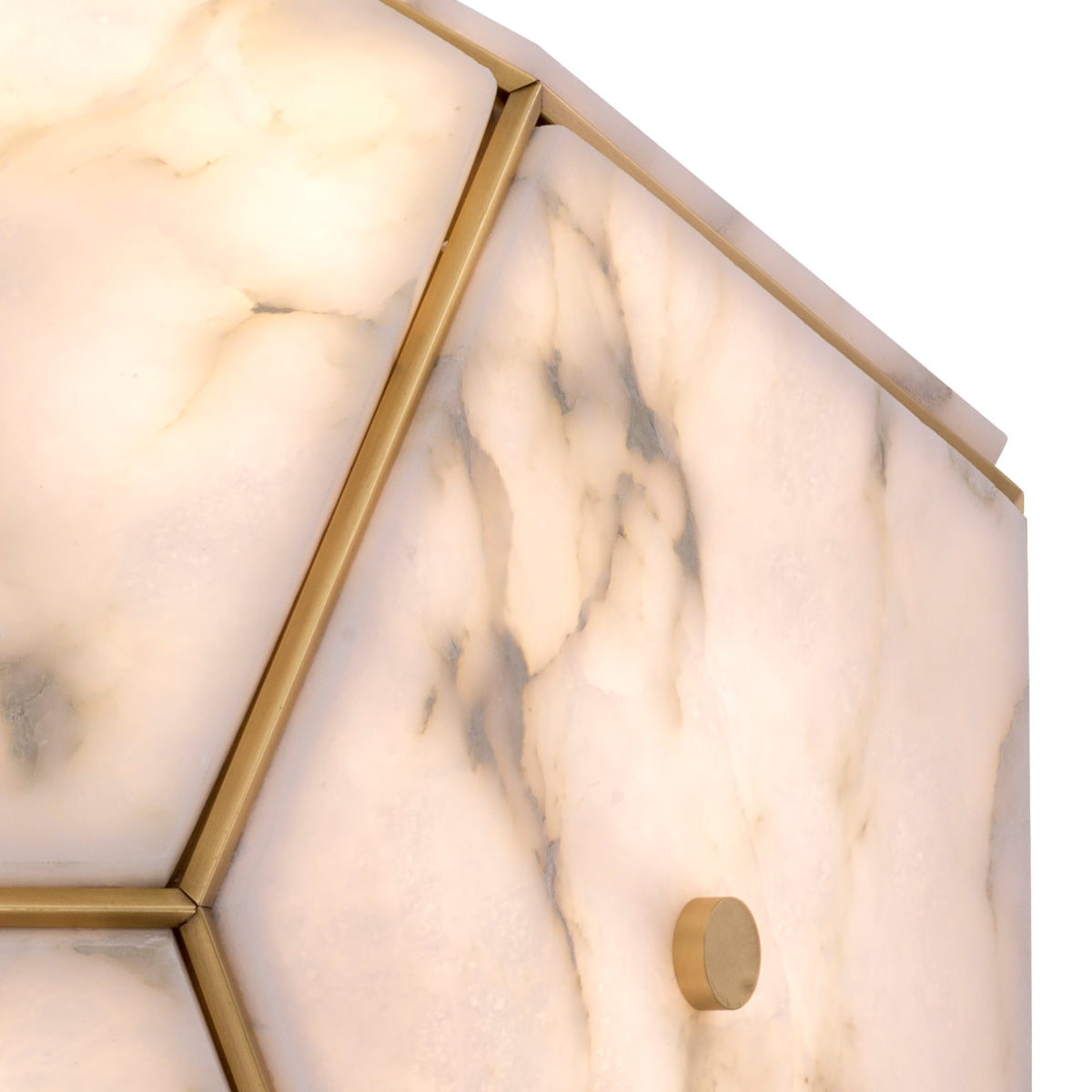 Pentagonal Alabaster Lantern Gallo | Eichholtzmh.com