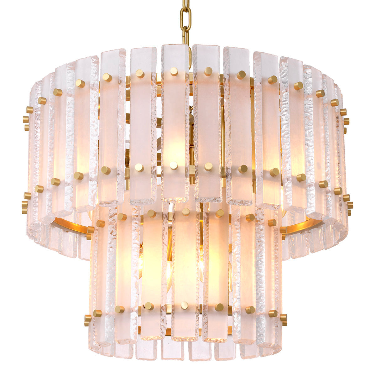 Frosted Glass Plates Chandelier Blason | Eichholtzmh.com 