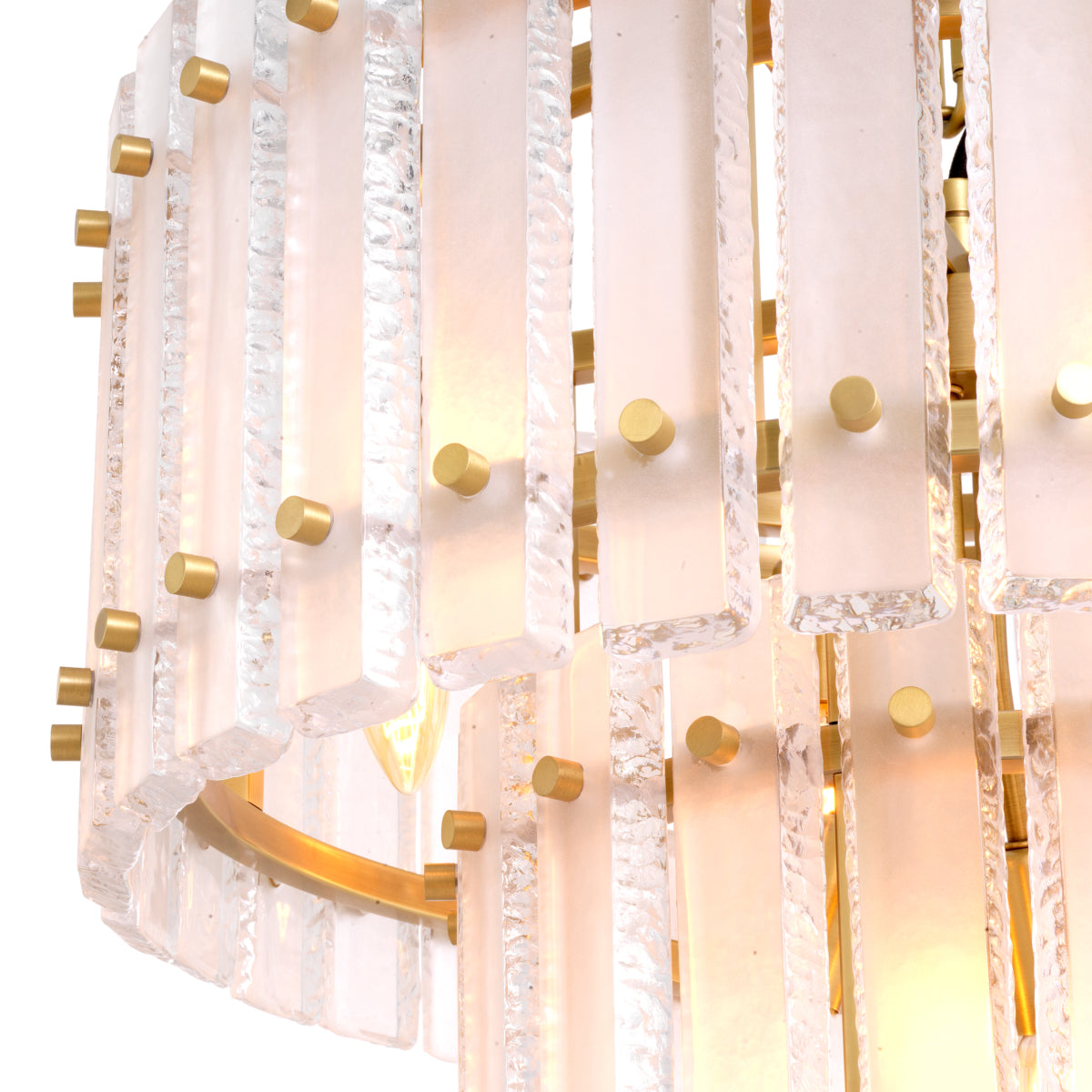 Frosted Glass Plates Chandelier Blason | Eichholtzmh.com 