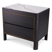 Charcoal Gray Bedside Table Corazon | Eichholtzmh.com
