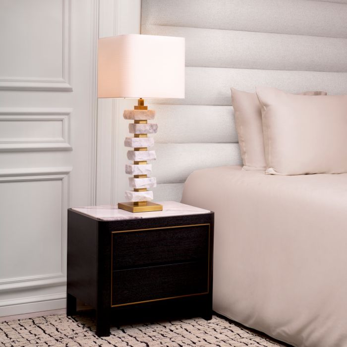 Nightstand Corazon charcoal grey oak veneer