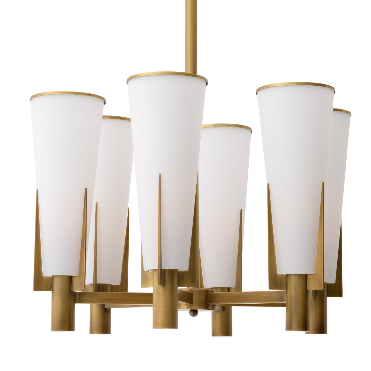 Cone Shade Brass Chandelier Dino | Eichholtzmh.com