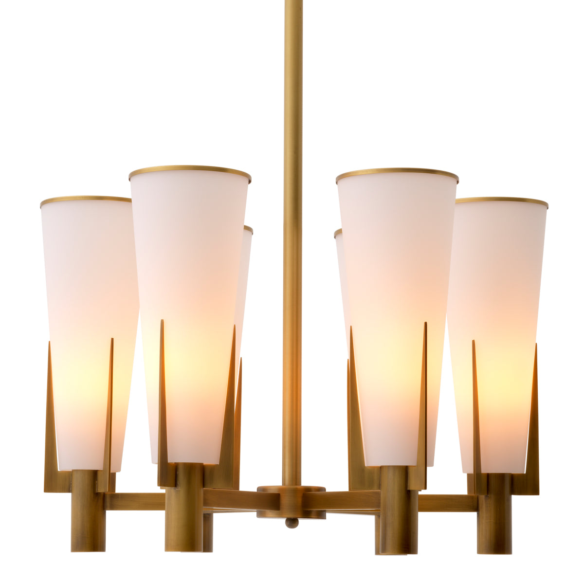 Cone Shade Brass Chandelier Dino | Eichholtzmh.com
