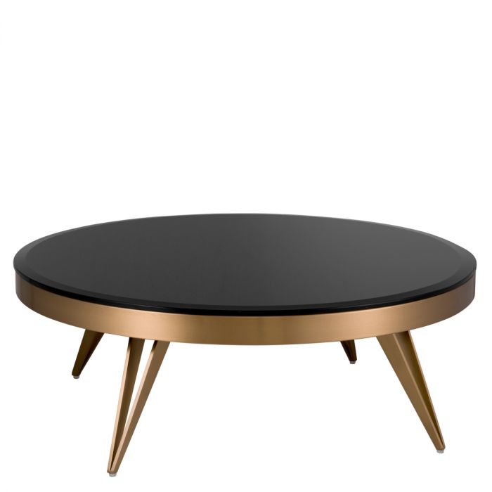 Coffee Table Rocco brushed brass finish