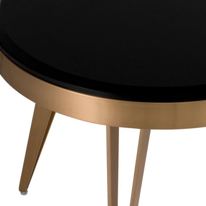 Side Table Rocco brushed brass finish