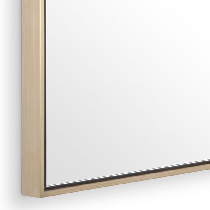 Mirror Redondo S brushed brass finish