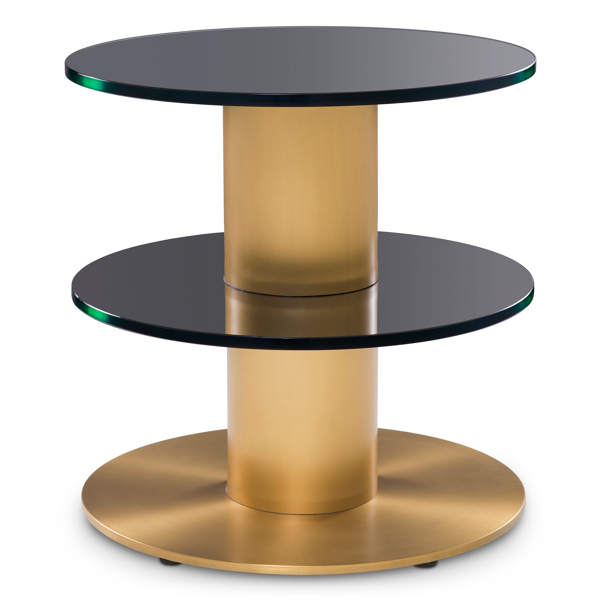 Black Glass Side Table Dorado | Eichholtzmh.com