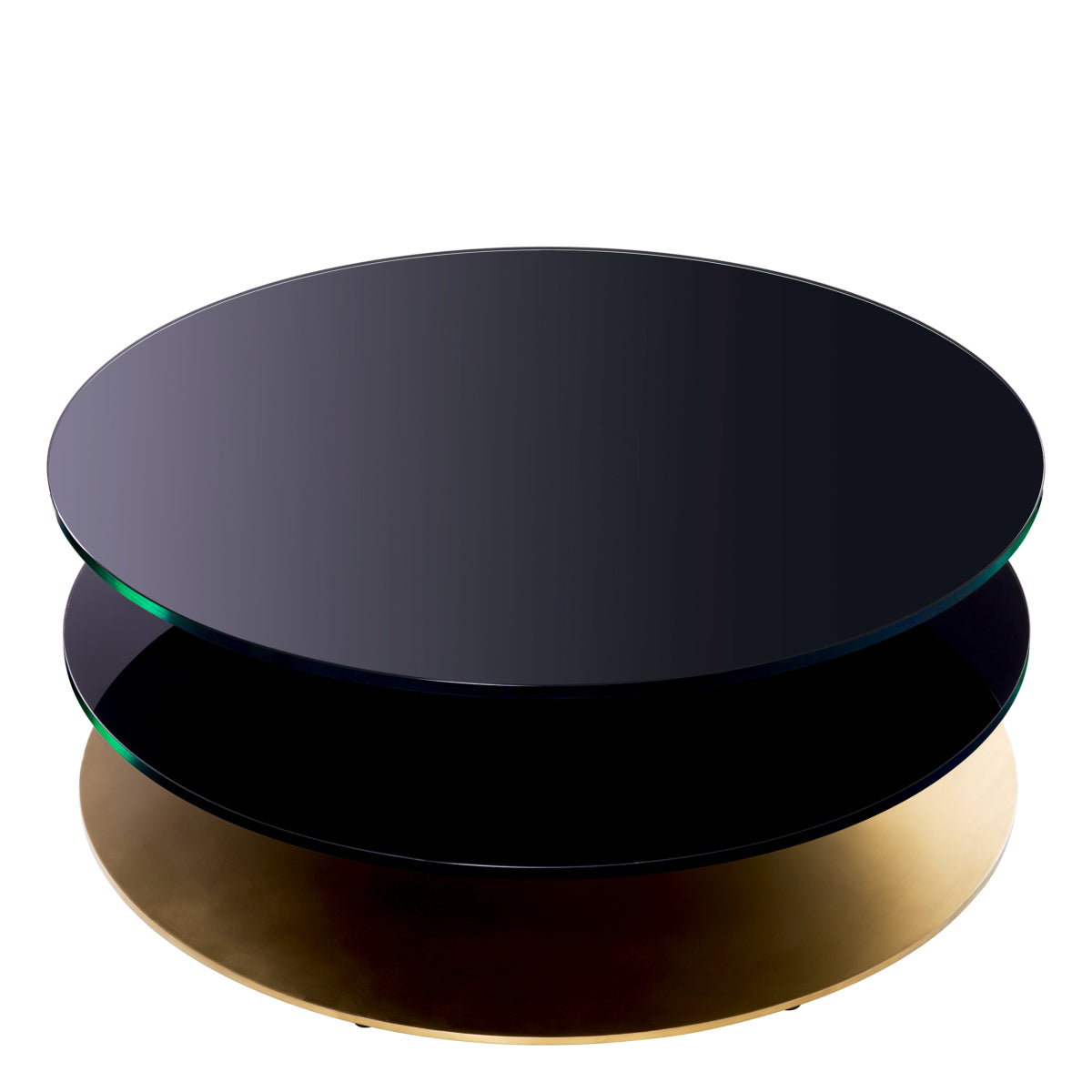 Black Glass Coffee Table Dorado | Eichholtzmh.com