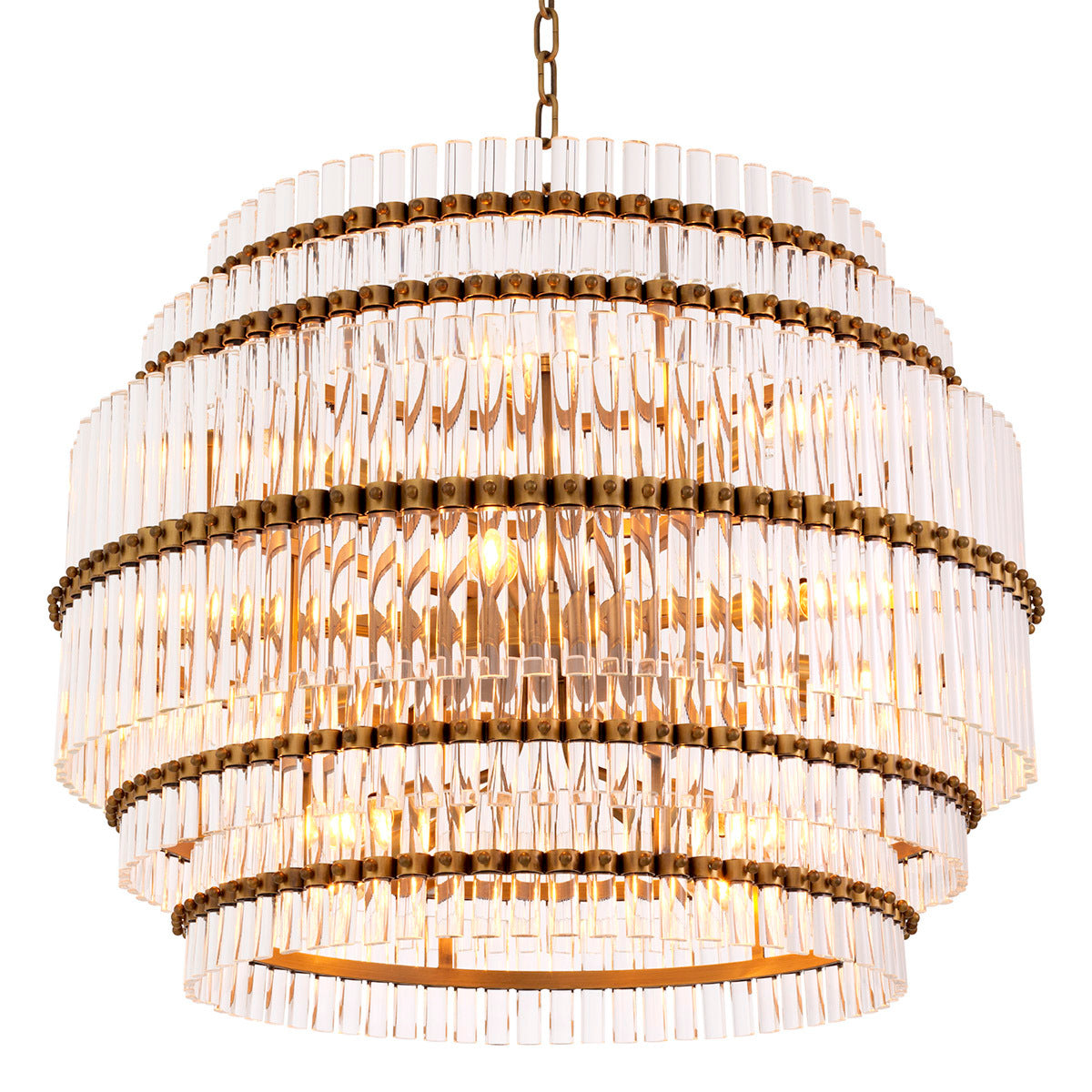 Tiered Glass Tubes Chandelier Scottsdale | Eichholtzmh.com