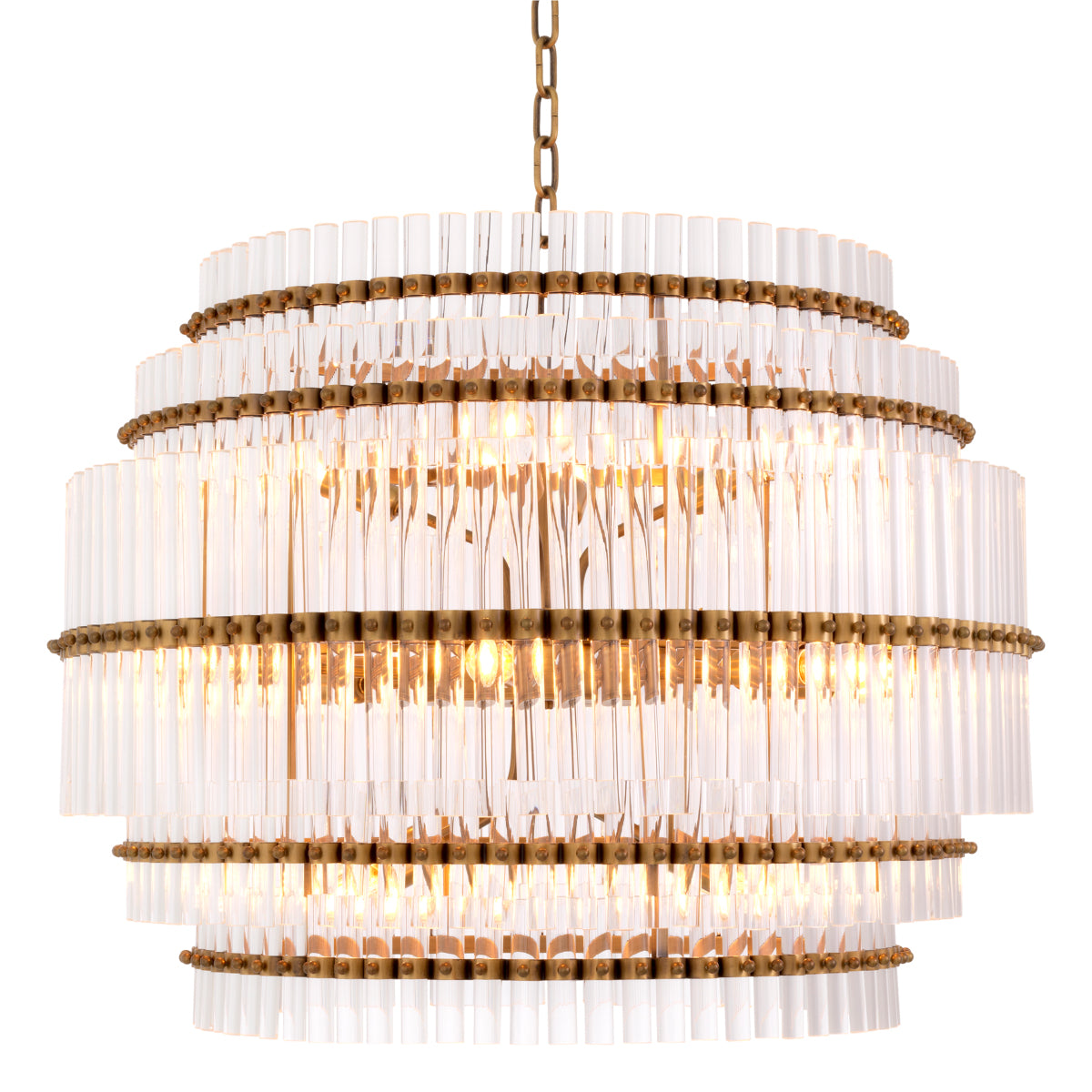 Tiered Glass Tubes Chandelier Scottsdale | Eichholtzmh.com