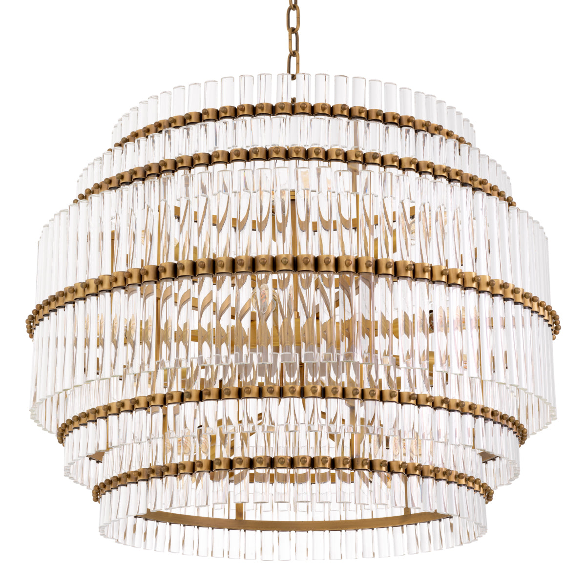 Tiered Glass Tubes Chandelier Scottsdale | Eichholtzmh.com