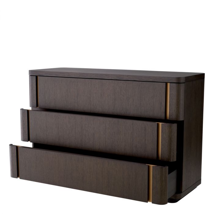 Drawer Dresser Modesto S mocha oak veneer