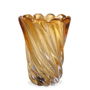 Yellow Swirling Glass Vase S Contessa | Eichholtzmh.com