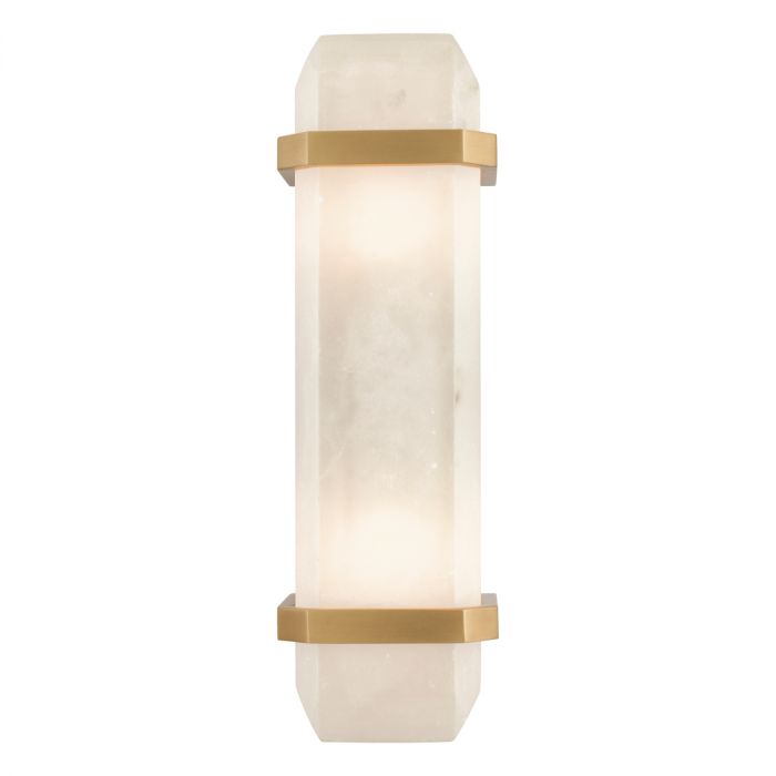 Wall Lamp Pandora alabaster antique brass finish