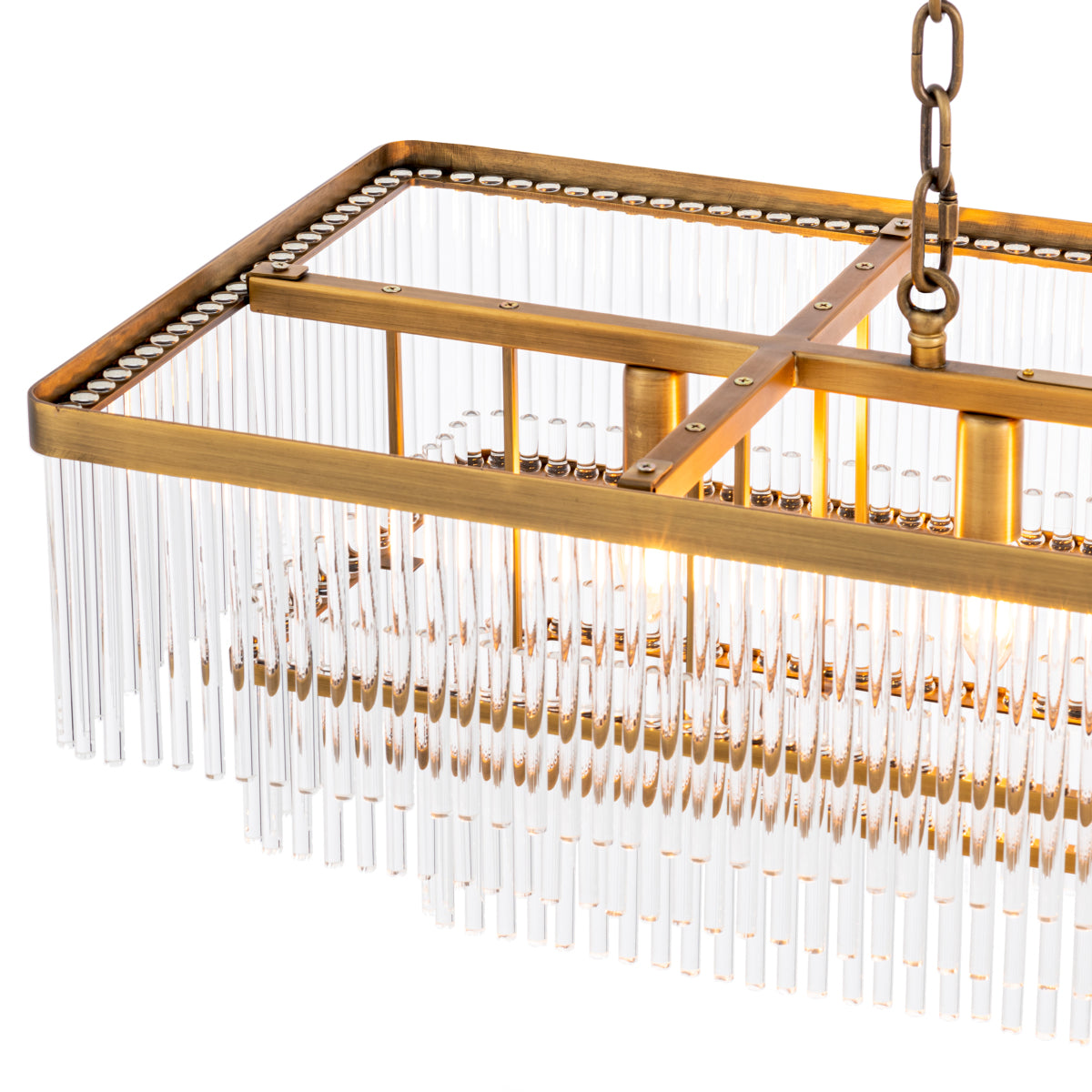 Glass Rods Chandelier East | Eichholtzmh.com 