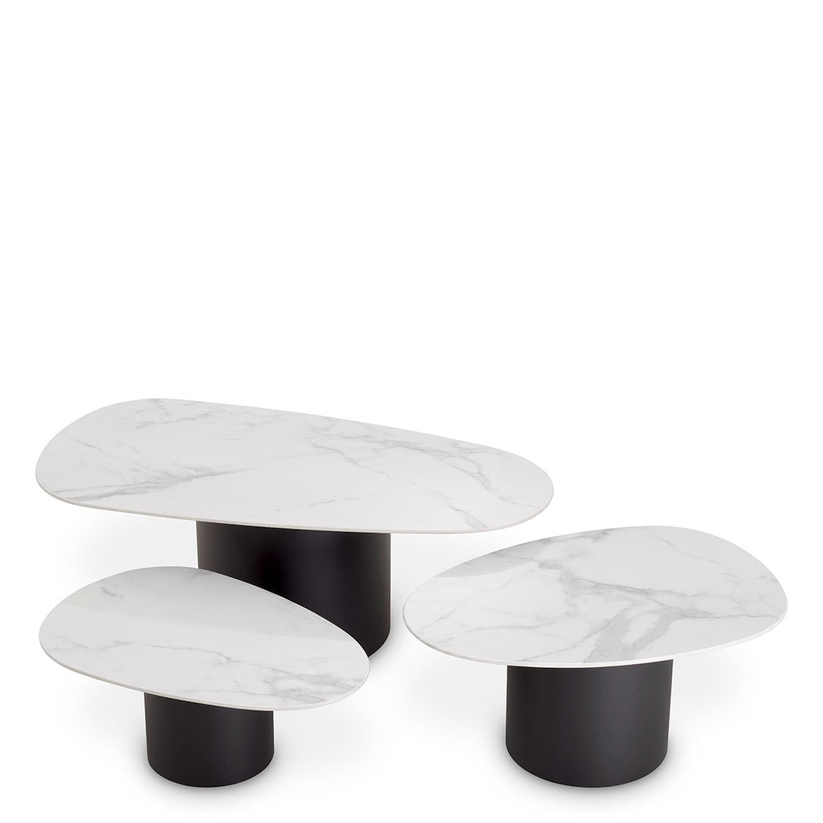 Ceramic Marble Coffee Table Set (3) Zane | Eichholtzmh.com 