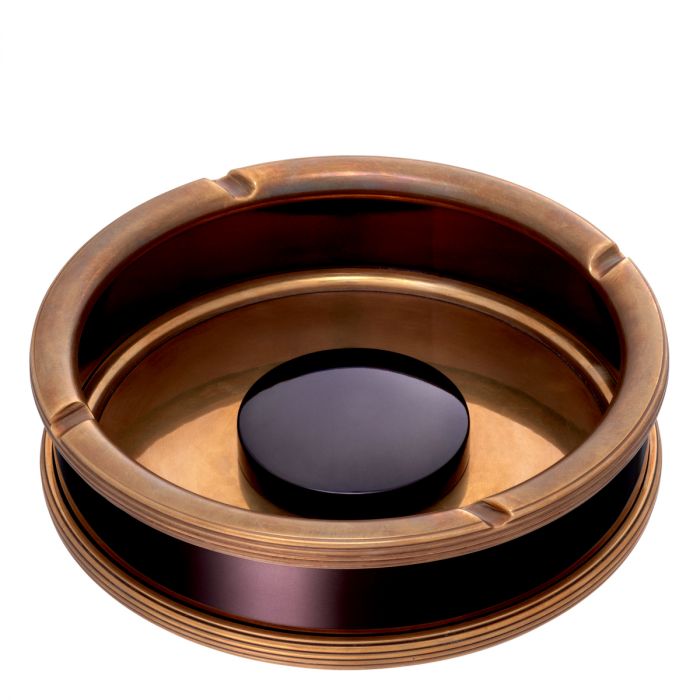 Ashtray Ella vintage brass finish