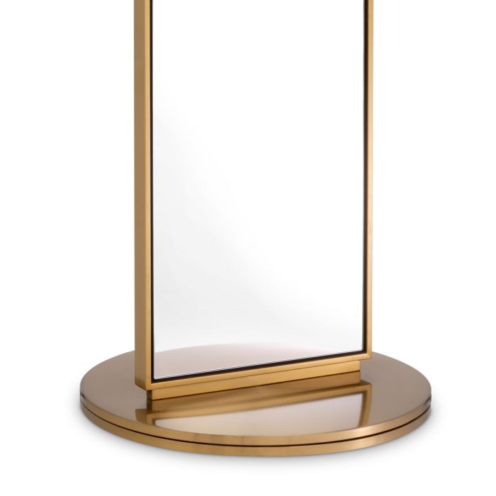 Floor Mirror Novo brushed brass finish