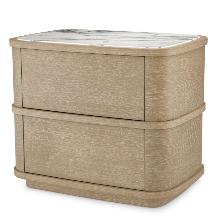 Nightstand Cabana washed oak veneer