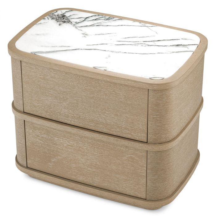 Nightstand Cabana washed oak veneer