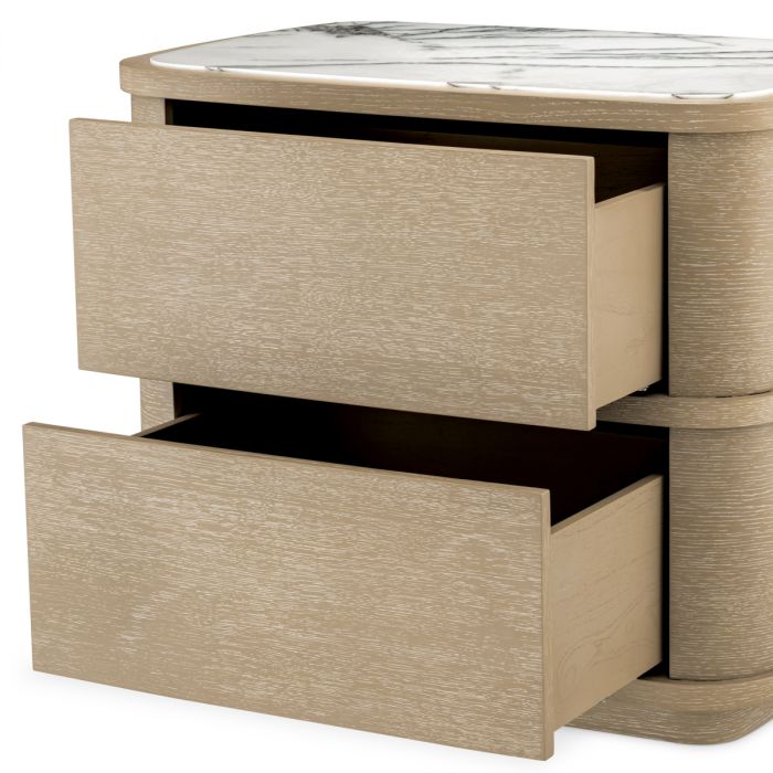 Nightstand Cabana washed oak veneer
