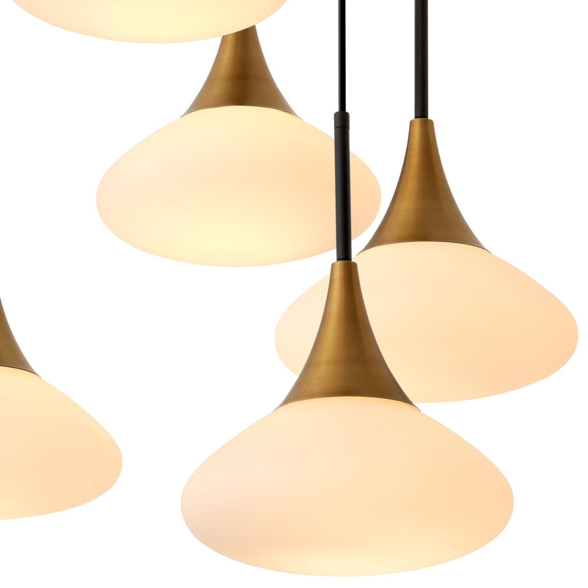 White Glass Cluster Chandelier Duco | Eichholtzmh.com