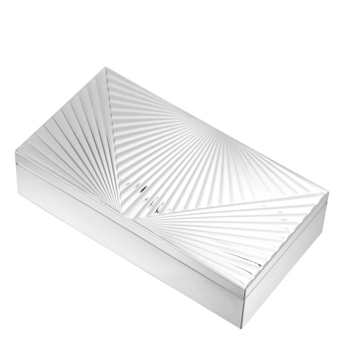 Box Camilo silver finish