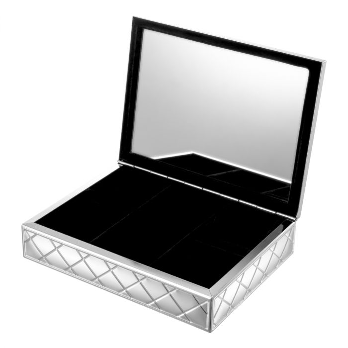 Box Cordo silver finish