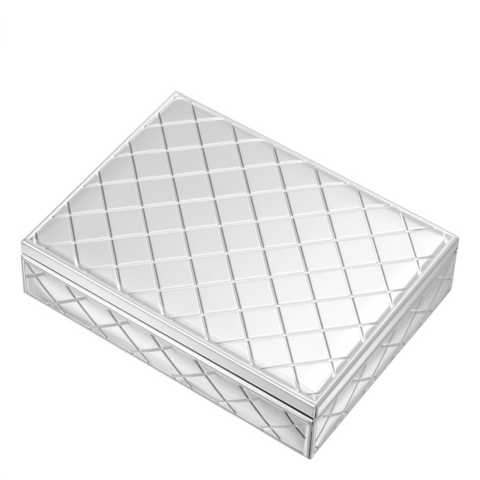 Box Cordo silver finish