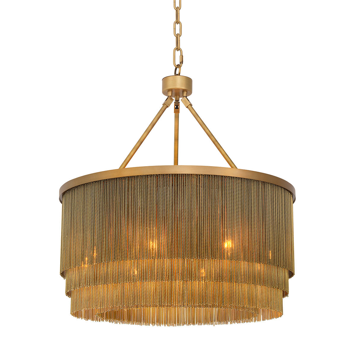 Antique Brass Fringe Chandelier Tissot | Eichholtzmh.com