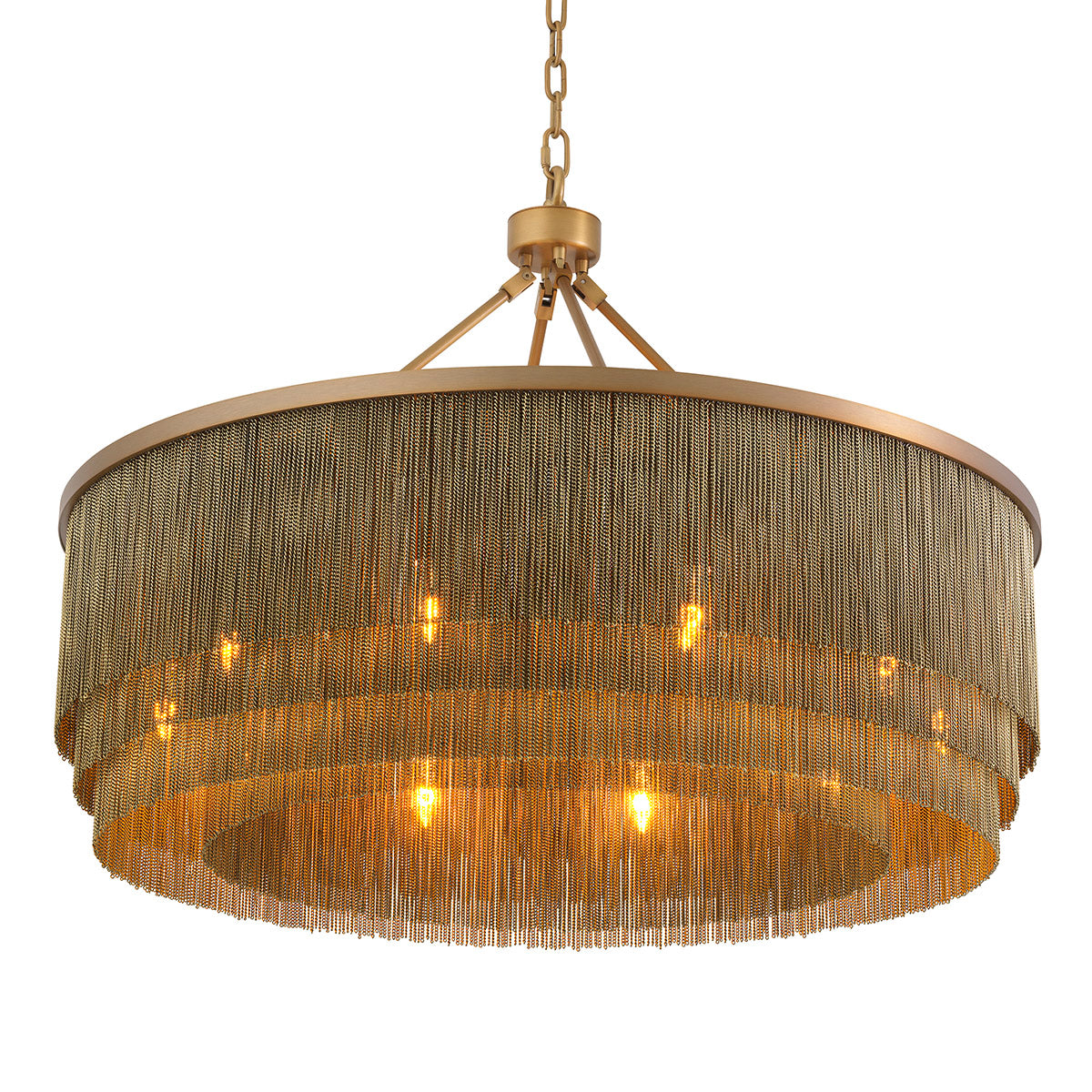 Antique Brass Fringe Chandelier Tissot | Eichholtzmh.com