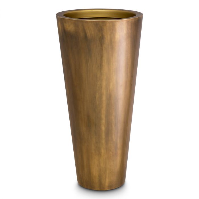 Planter Oberoi vintage brass finish