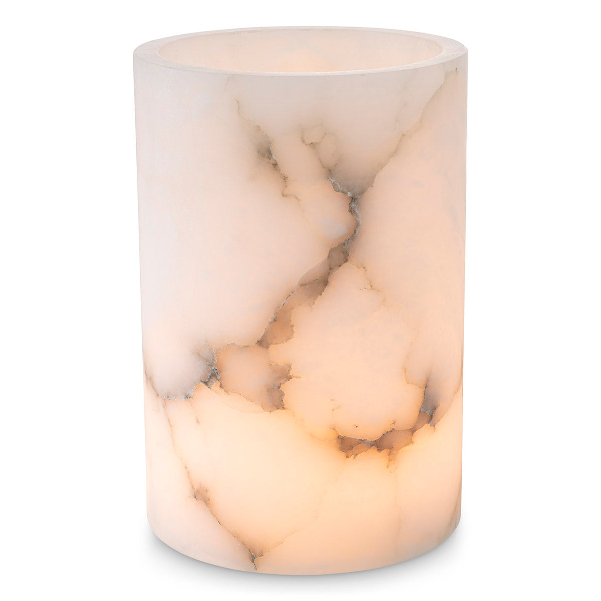 Cylindrical Alabaster Candle Holder Mercer | Eichholtzmh.com