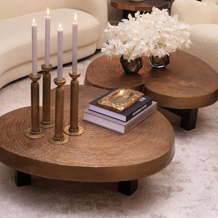 Coffee Table Anabelle antique gold finish