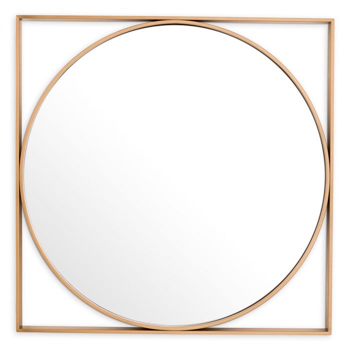 Mirror Montauk brushed brass finish