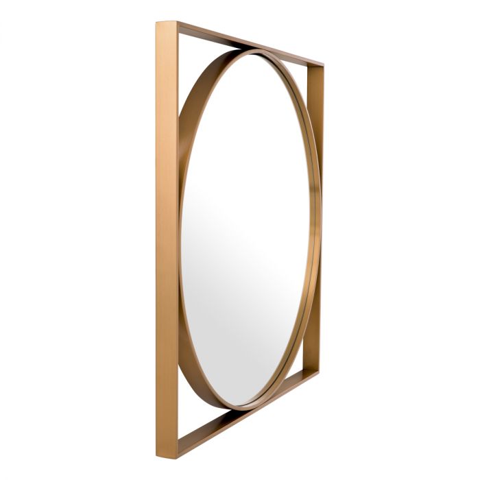 Mirror Montauk brushed brass finish