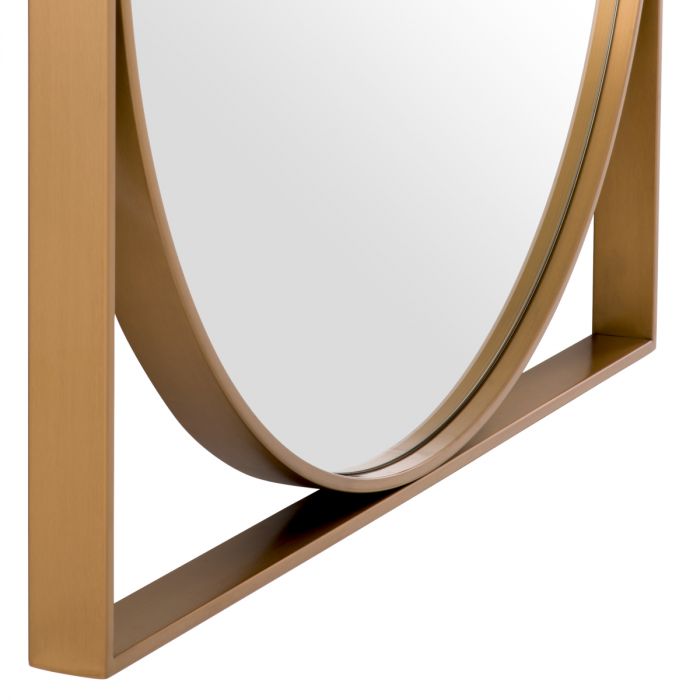 Mirror Montauk brushed brass finish