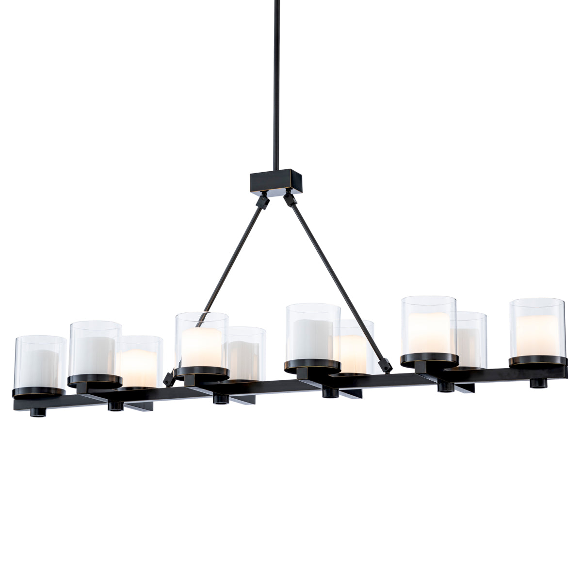 Bronze Clear Glass Chandelier Garrett | Eichholtzmh.com