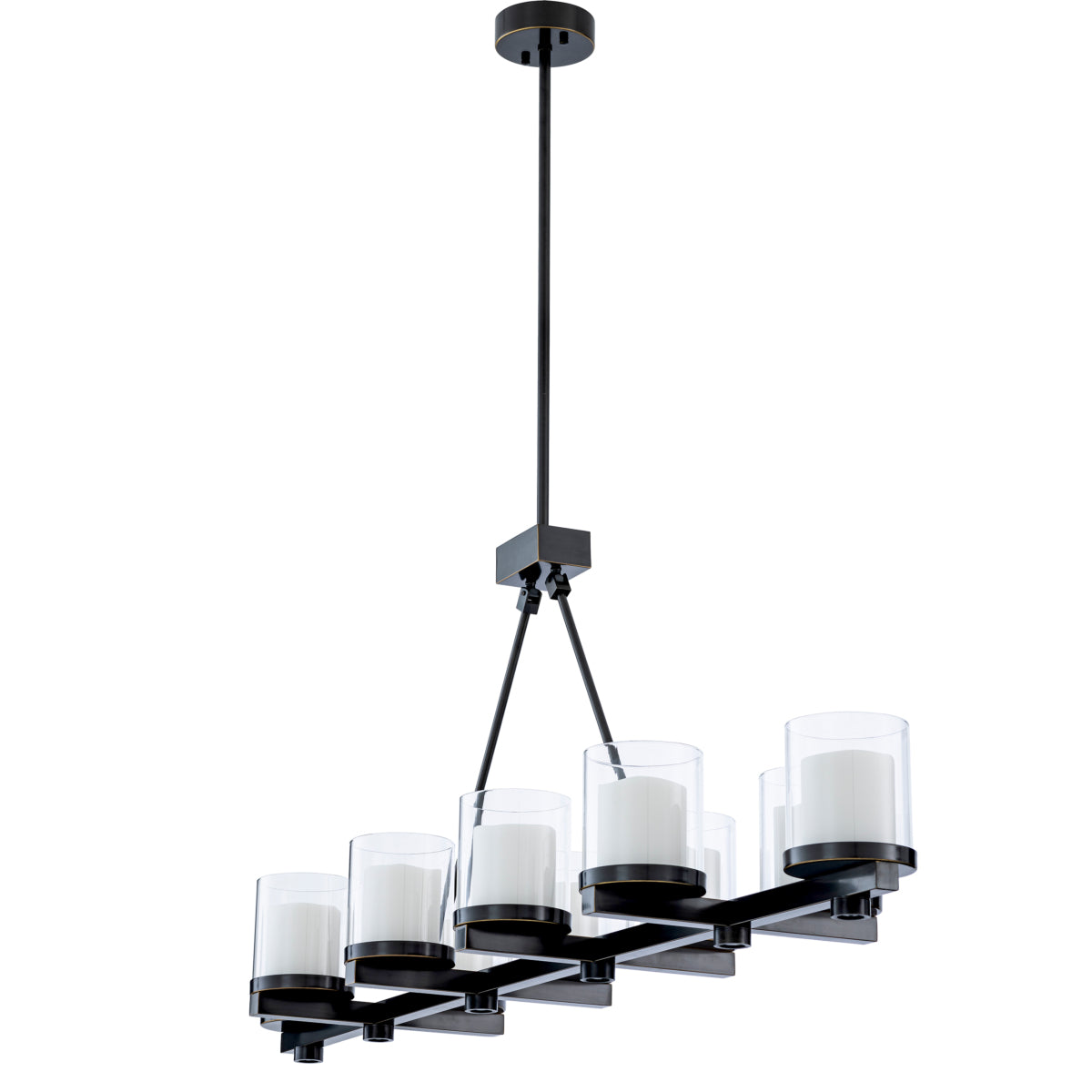 Bronze Clear Glass Chandelier Garrett | Eichholtzmh.com