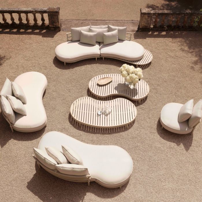 Outdoor Sofa Laguno left sand lewis off-white/grey