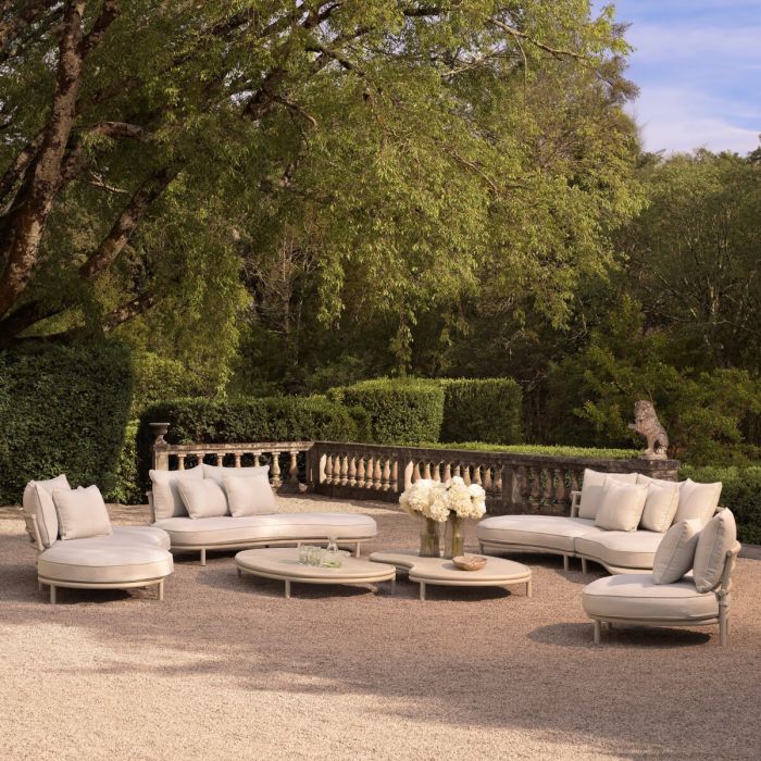 Outdoor Sofa Laguno right sand lewis off-white/grey