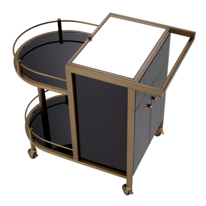 Trolley Bellini brushed brass finish