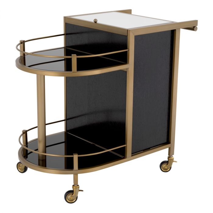Trolley Bellini brushed brass finish