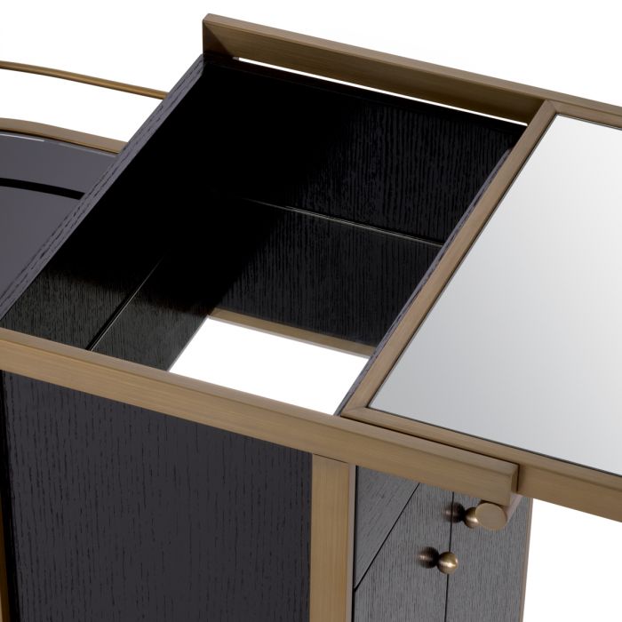 Trolley Bellini brushed brass finish