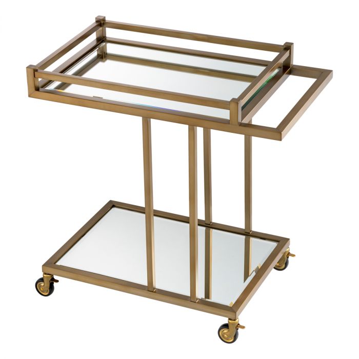 Trolley Beverly Hills brushed brass finish
