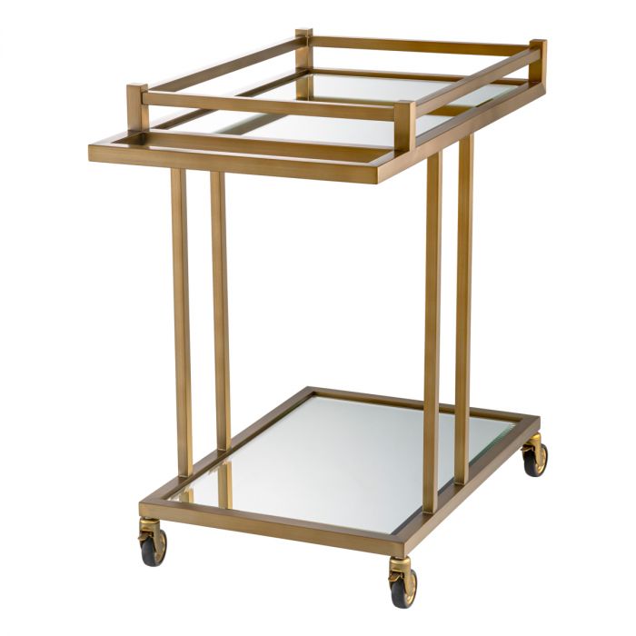 Trolley Beverly Hills brushed brass finish